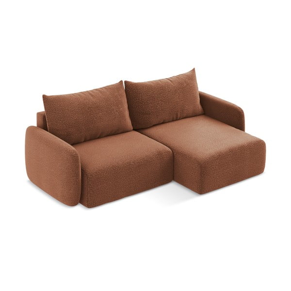 Ķieģeļu sarkans salokāms/ar uzglabāšanas vietu stūra dīvāns (ar labo stūri) Kalena – Makamii-image-3