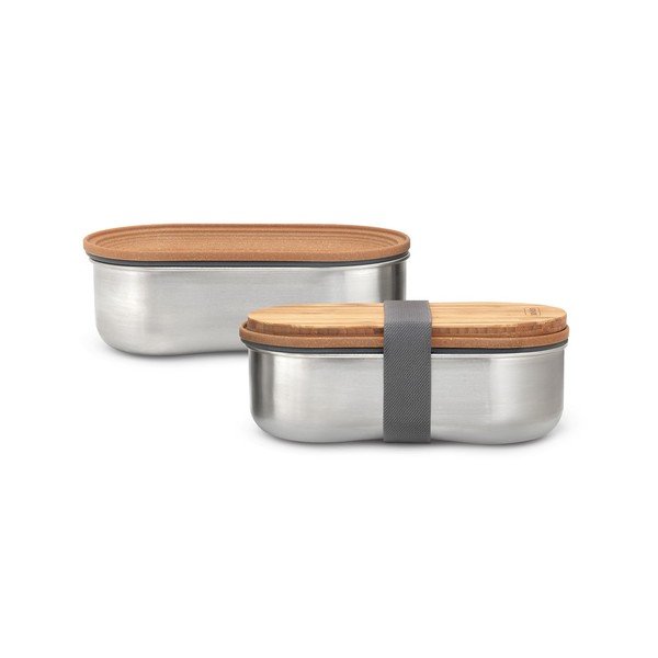 Pusdienu kārba 2x kastes ar nodalījumiem Bento – Black + Blum-image-2