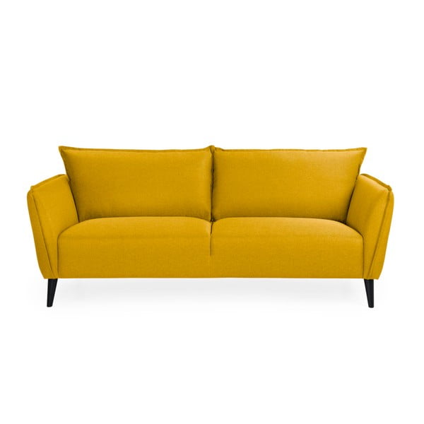 Dzeltens dīvāns Scandic Retro, 206 cm