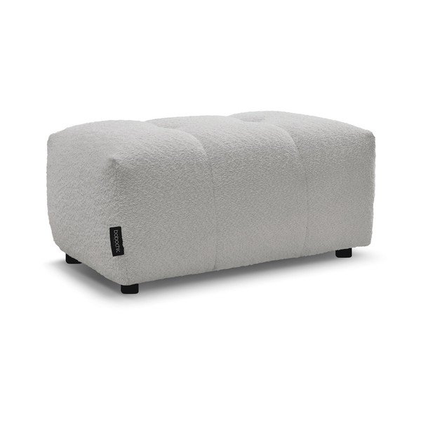 Gaiši pelēks kāju soliņš no buklē auduma Roxelane – Bobochic Paris-image-3