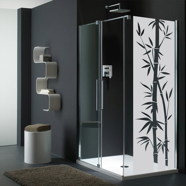 Ūdensizturīga dušas uzlīme Ambiance Bamboo, 195 x 55 cm