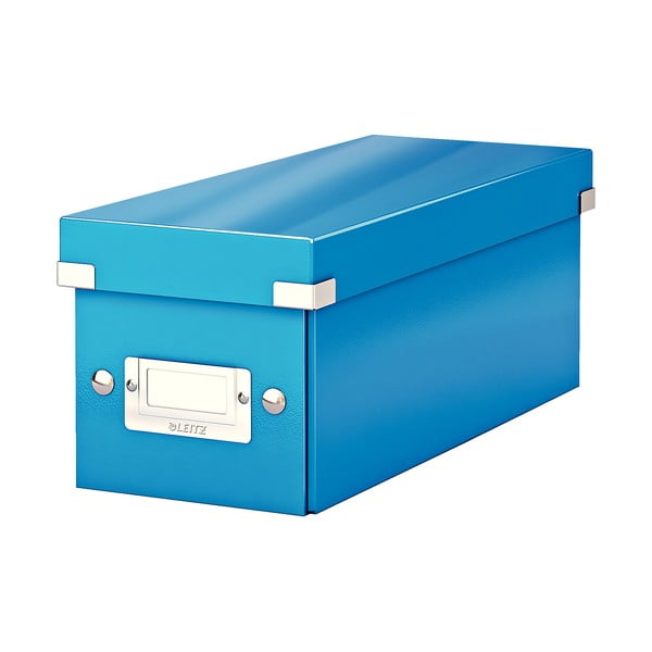 Zila kartona uzglabāšanas kaste ar vāku 14x35x14 cm Click&Store – Leitz
