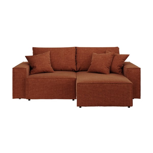 Oranžs salokāms stūra dīvāns (ar maināmu stūri) Melow – Ghado