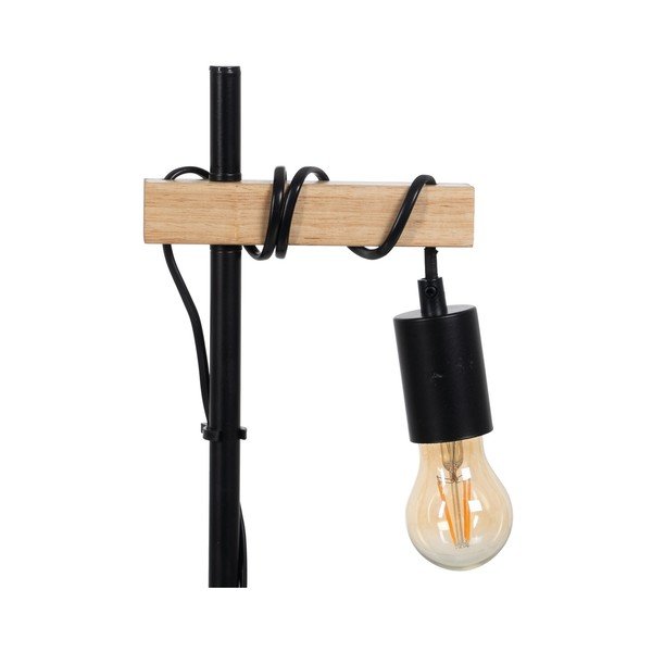 Melna/dabīga toņa galda lampa (augstums 52 cm) – Ixia-image-1
