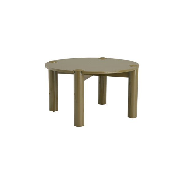 Haki apaļš žurnālgaldiņš no MDF ø 80 cm Pussel – Ellos Home-image-2