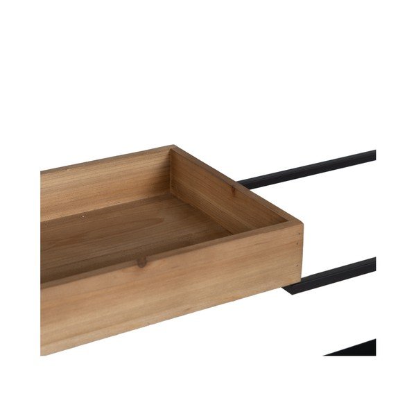 Melns metāla plaukts 85x130 cm – Ixia-image-3