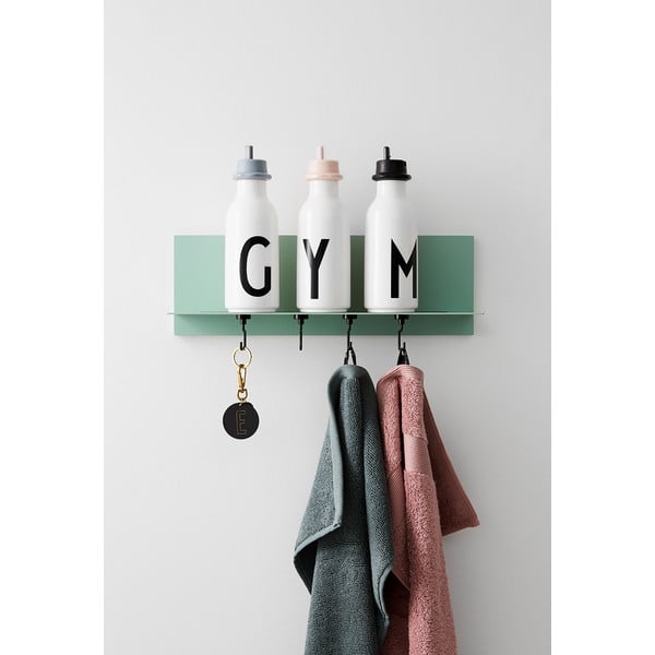 Pelēks sporta pudeļu vāciņš Design Letters Lid-image-1