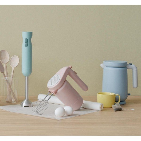 Gaiši zaļš rokas plastmasas blenderis Foodie – RIG-TIG-image-1