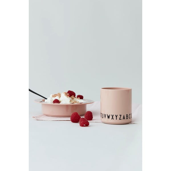 Rozā bērnu krūze Design Letters Eat & Learn-image-1