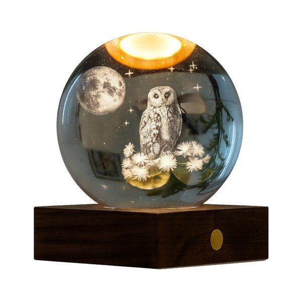 Pārvietojams gaismas dekors ar USB ø 8 cm Amber – Gingko