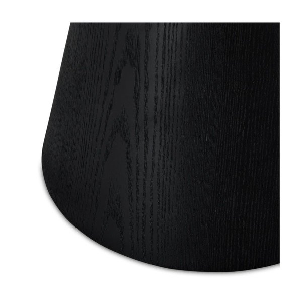 Melns žurnālgaldiņš ar ozolkoka imitāciju ø 60 cm Tango – Furnhouse-image-4