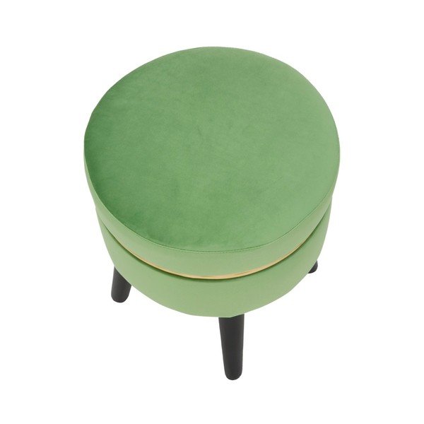 Mauro Ferretti Paris zaļš polsterēts krēsls, ⌀ 35 cm-image-4