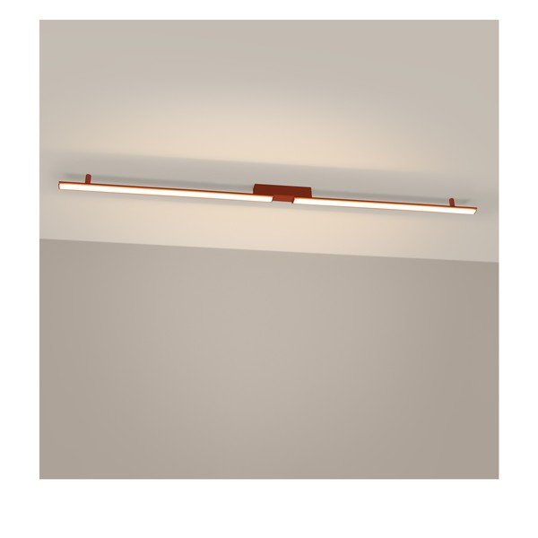 Ķieģeļu sarkana alumīnija LED griestu lampa 4x181 cm LAGOM – Thoro-image-1