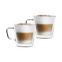 Stikla krūzes (2 gab.) kapučīno/ar dubultsienu 350 ml – Vialli Design