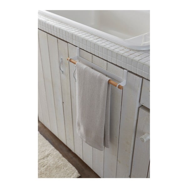 Balts piekaramais dvieļu turētājs YAMAZAKI Tosca-image-1