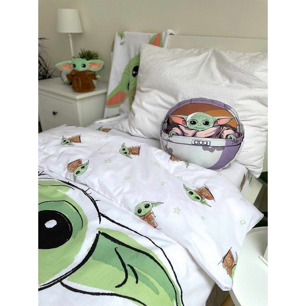 Mikroplīša bērnu spilvens ø 40 cm Star Wars "Mandalorian 02" – Jerry Fabrics-image-2