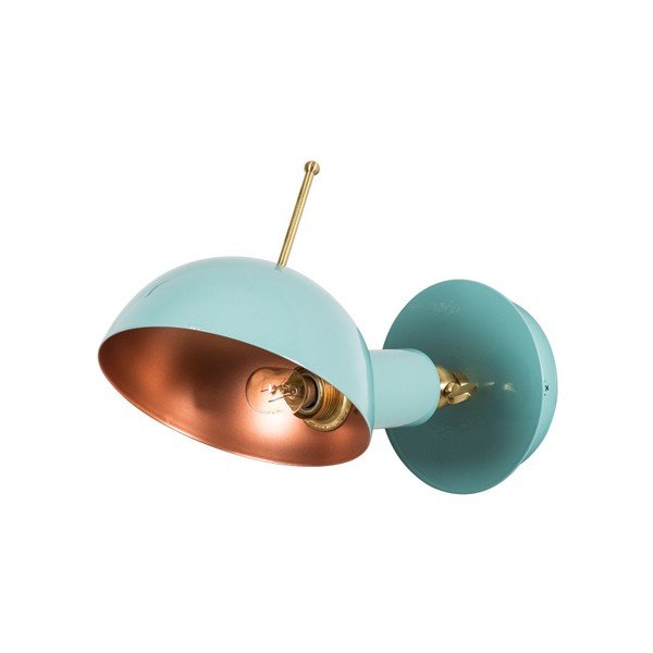 Gaiši zila sienas lampa Homemania Decor Oglio-image-2