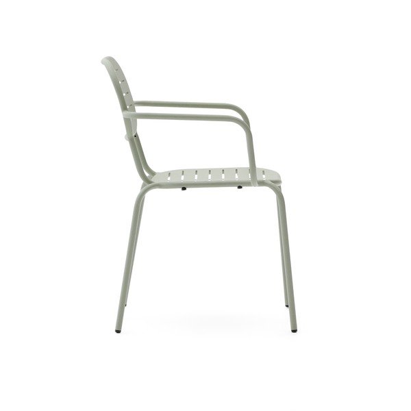 Piparmētru zaļš metāla dārza krēsls Brai – Kave Home-image-3