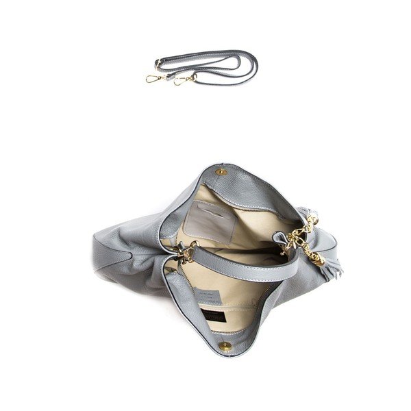 Ādas rokassoma Isabella Rhea 1118 Grigio-image-1