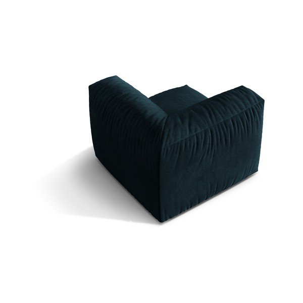 Tumši zila samta modulārā dīvāna daļa (ar maināmu stūri) Martina – Micadoni -image-2