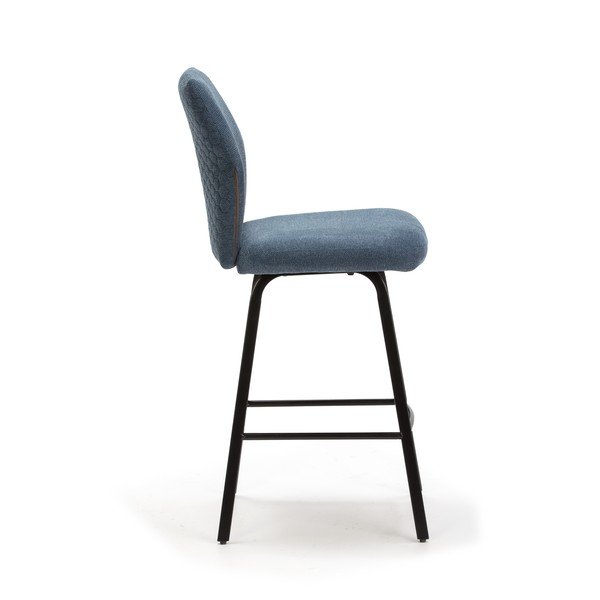 Gaiši zili bāra krēsli (4 gab.) 65 cm Bei – Marckeric-image-3