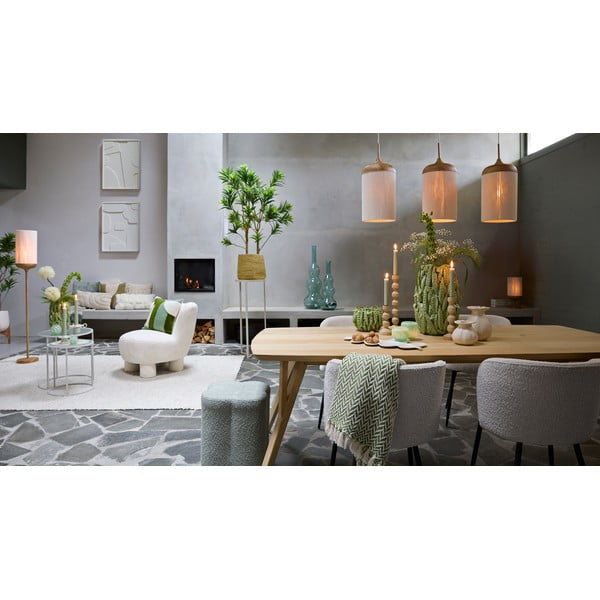 Krēmkrāsas metāla ēdamistabas krēsli (2 gab.) Radaja – Light & Living-image-1