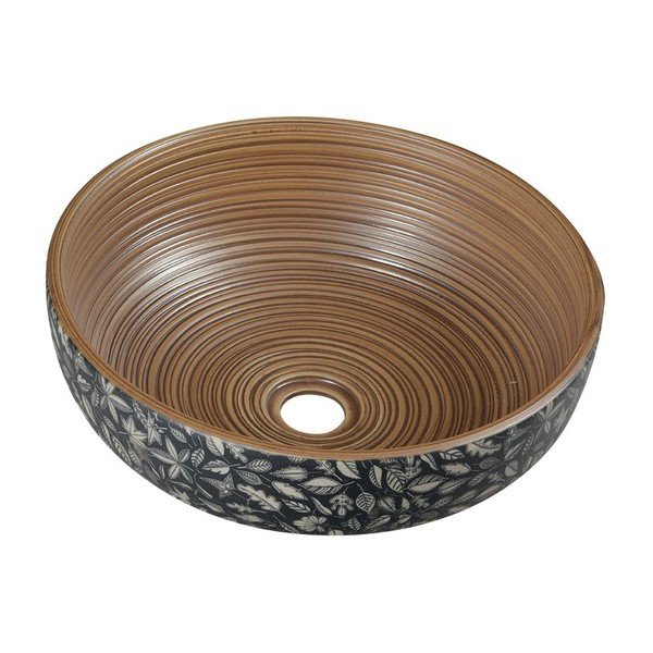 Brūna keramikas apaļa izlietne ø 41 cm Priori – Sapho