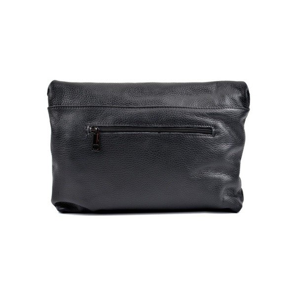Melna ādas crossbody rokassomiņa Roberta M Elisa-image-2