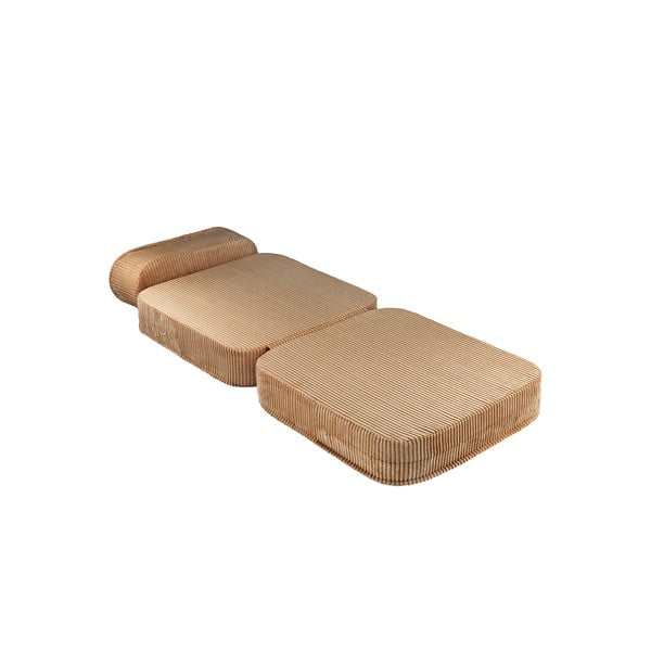 Brūns velveta bērnu atpūtas krēsls Flip – Wigiwama-image-2