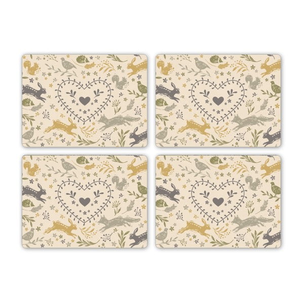 Korķa paliktņi (4 gab.) 29x21 cm Woodland – Cooksmart ®-image-1