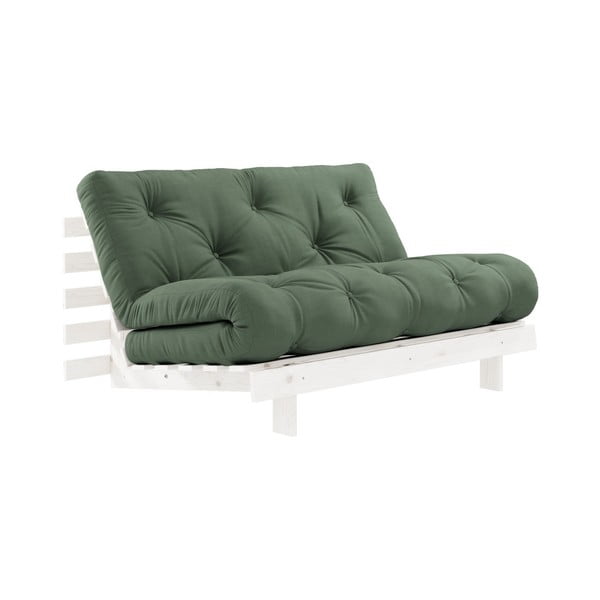 Zaļš izvelkamais dīvāns 140 cm Roots – Karup Design