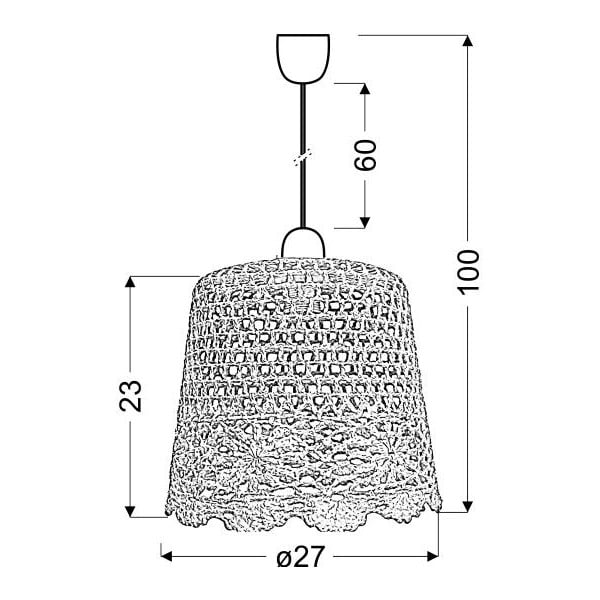 Rozā piekaramā lampa Nonna – Candellux Lighting-image-1