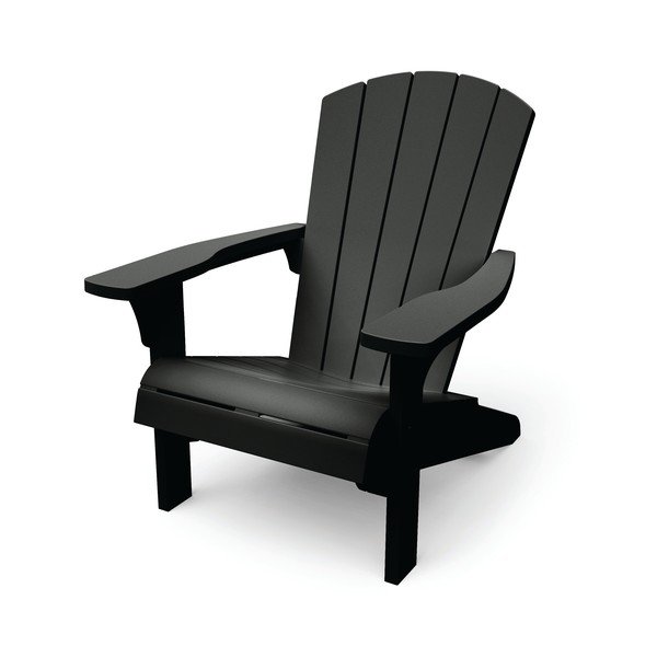 Tumši pelēks plastmasas dārza krēsls Troy – Keter