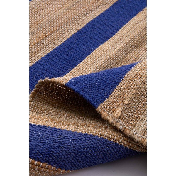 Zils/dabīga toņa ar rokām darināts paklājs no džutas maisījuma 200x300 cm Otti – Jotex-image-3
