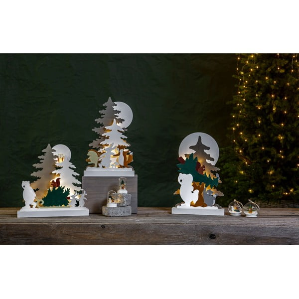 Balts gaismas dekors ar Ziemassvētku motīvu Forest Friends – Star Trading-image-2