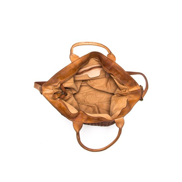 Ādas rokassoma Anna Luchini 14 Cognac-image-3