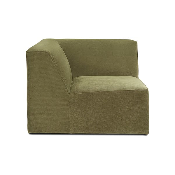 Zaļš velveta dīvāna stūra modulis Scandic Sting