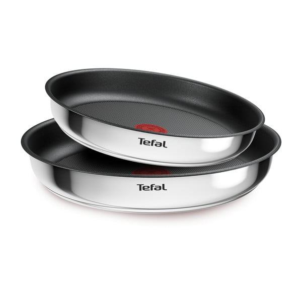 Nerūsējošā tērauda pannas (2 gab.) ar nelīpošu pārklājumu/ar noņemamu rokturi ø 26 cm INGENIO Cook Eat L8813S75 – Tefal-image-3