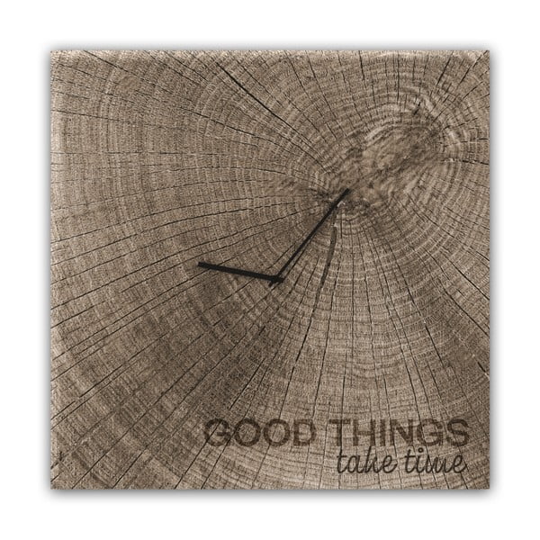 Sienas pulkstenis Styler Glassclock Good Times, 30 x 30 cm