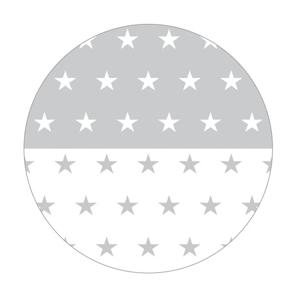 Balta bērnu gultiņa ar riteņiem/ar baldahīnu 60x120 cm Little stars – Roba-image-4