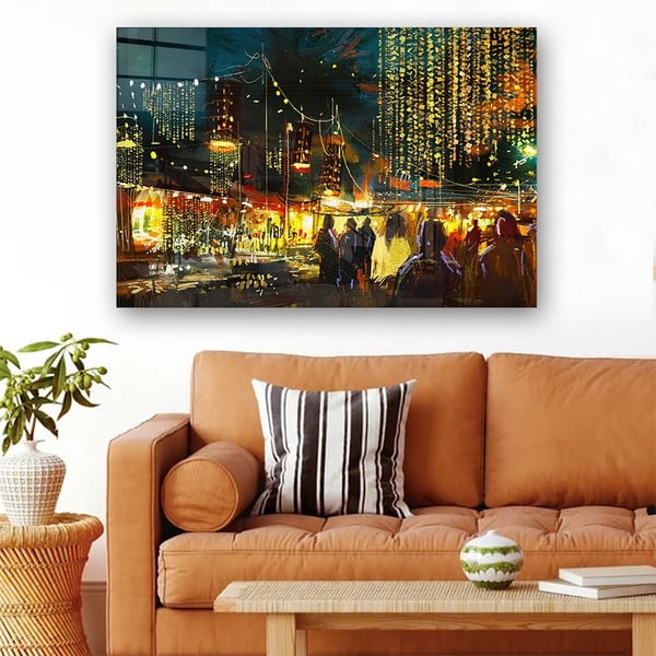 Stikla glezna 100x70 cm City Street – Wallity-image-1