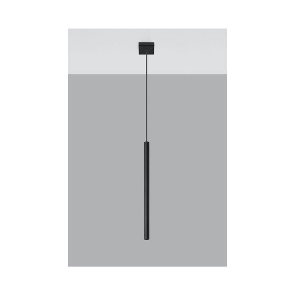 Melna piekaramā lampa Sollux Fideus Uno-image-2