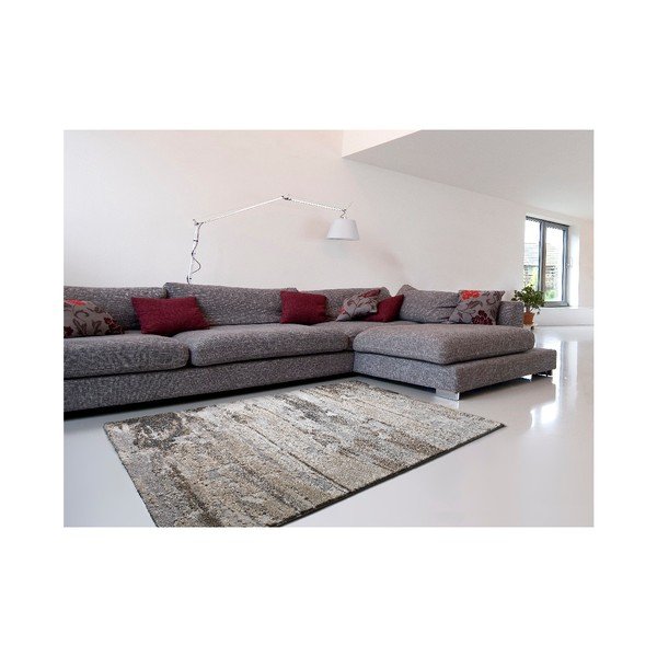 Pelēks un bēšs paklājs Universal Elke, 160 x 230 cm-image-1