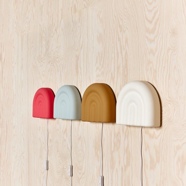 Piparmētru zaļa LED bērnu sienas lampa Rainbow – OYOY Mini-image-1