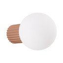 Gaiši brūna sienas lampa ø 12 cm Orbital – Sollux