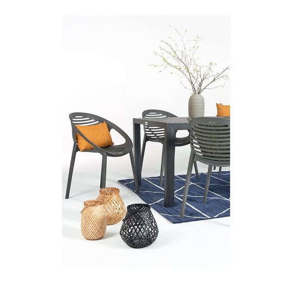 Pelēks dārza mēbeļu komplekts ar 6 krēsliem Le Bonom Joanna Thor-image-2