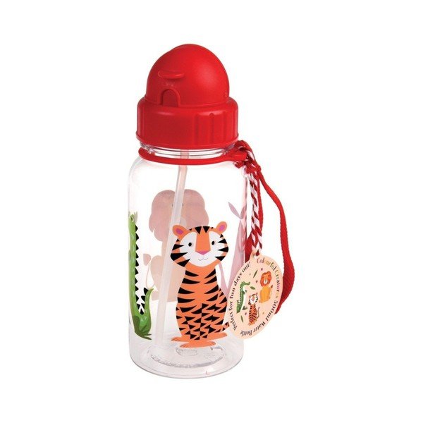 Sarkana tritāna bērnu pudele 500 ml Colourful Creatures – Rex London