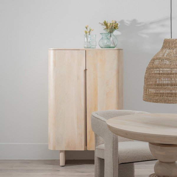 Dabīga toņa mango masīvkoka skapītis 90x138 cm Batel – Ixia-image-1