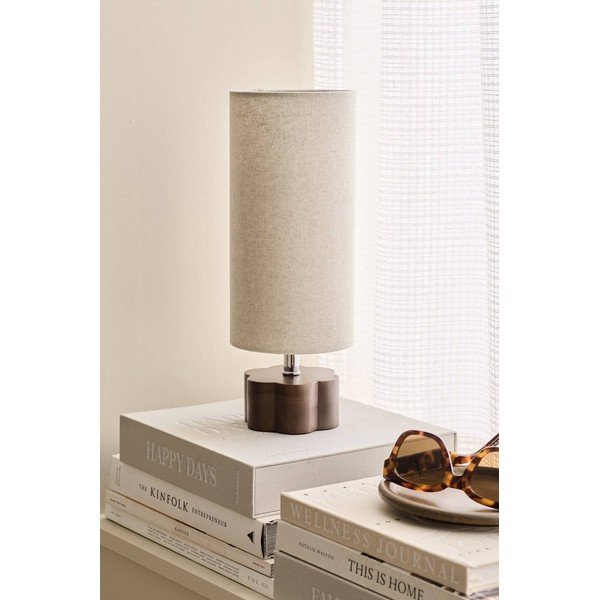 Brūna/bēša lina galda lampa (augstums 33,5 cm) Joline – Ellos Home-image-2