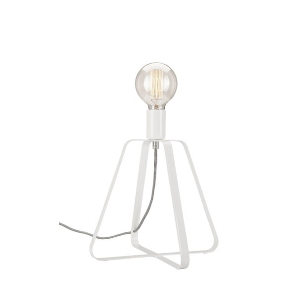 Balta galda lampa (augstums 31 cm) Riccardo – LAMKUR